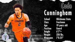 Moreover, he weighs 98 kg. Pro Insight Tale Of The 2021 Nba Draft Edition Cade Cunningham 12 1 20 Youtube