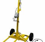 Portable 360° LED Light Tower Cart, 36,000 Lumens