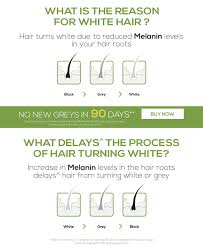 This is a good hypothesis, but scientists continue to investigate why hair turns gray. True Roots Lab Hair Tonic For White Hair Treatment