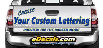 Place the vinyl lettering on your chosen surface and make sure it is straight. Create Custom Truck Boat Bike Racing Decal Kits Edecals Com