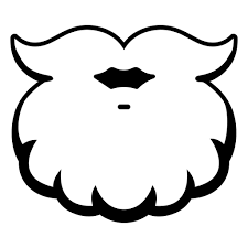 Christmas Santa Beard Icon Outline Ad Ad Sponsored Santa Outline Icon Christmas Beard Logo Beard Illustration Beard Drawing
