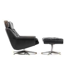 We decided to purchase the extended height for both chairs with the santos palisander veneer in avocado, open line leather. Danish Leather Swivel Lounge Chair Ottoman By Werner Langenfeld For Esa 82951