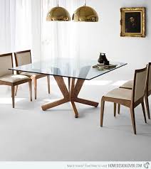 This modern black dining room table provides a wide variety of features. 15 Shimmering Square Glass Dining Room Tables Home Design Lover Square Dining Room Table Dining Room Small Square Dining Tables