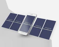 This mockup is great for showing your app design or similar projects. Free Iphone Perspective App Screen Mockup Free Download Mockup