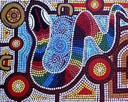Pin By Michele Gondi On Bold In Colour Life Aboriginal Dot Painting Aboriginal Art Rainbow Serpent