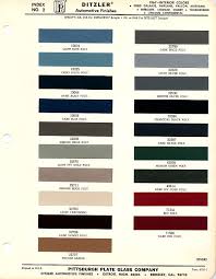 1967 Mustang Interior Paint Chip Chart With Paint Codes