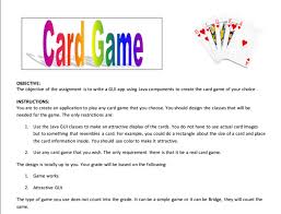 Create a prototype for your game. The Objective Of The Assignment Is To Write A Gui App Chegg Com