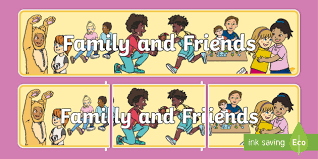 ☞ wish you happy and successful. Family And Friends Display Banner