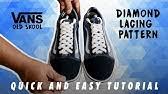 Welcome to h&m, your shopping destination for fashion online. How To Diamond Lace Your Vans Old Skools Youtube