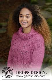 The lotus flower stitch is a beautiful lacy pattern that creates a tight fabric that resembles interlocking flower blossoms. Lotus Drops 179 15 Free Knitting Patterns By Drops Design
