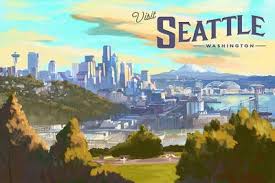 Maybe you would like to learn more about one of these? Seattle Skyline Oil Painting Postcard 6 Pack Simply Seattle