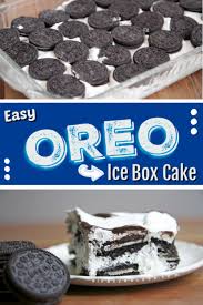 Oreo Ice Box Cake Oreo Dessert Recipes Chocolate Dessert Recipes Oreo Cake Recipes