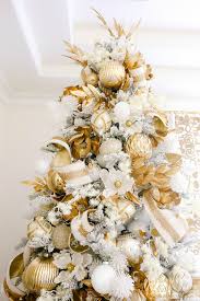 Elegant White And Gold Christmas Bedroom Tour Randi Garrett Design In 2020 Gold Christmas Decorations Winter Tree Decorations Christmas Tree Inspiration
