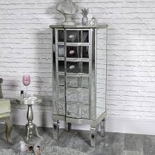 Howard elliott 5 tiered mirrored dresser dresser with mirror. 6 Drawer Mirrored Tallboy Mirrored Classique Range Melody Maison