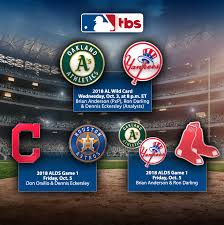 We did not find results for: Tbs To Be Exclusive Home Of The American League Throughout 2018 Mlb Postseason Beginning With A L Wild Card Game Wednesday Oct 3 At 8 P M Et Pressroom