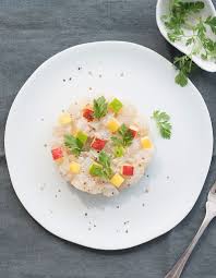 Tartare De Dorade Et Mix De Pommes De Chiho Kanzaki Pour 4 Personnes Recettes Elle A Table Recette Tartare De Dorade Recette De Tartare Recettes De Cuisine