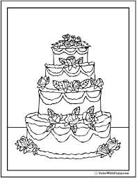 I made a brocade design over the. Beautiful Wedding Cake Cake Coloring Pages Sugar And Spice