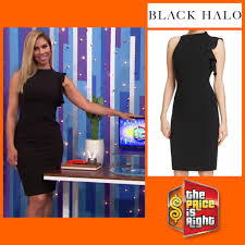 Black Halo Pabla Ruffle Sheath Dress In Black Worn By Gwendolyn Osborne Smith Ruffle Sheath Dress Black Halo Little Black Dress