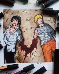 Albert On Instagram Naruto Vs Sasuke What Do You Guys Think About Their Final Battle Could Ve Been Better Naruto Vs Sasuke Naruto Drawings Naruto Vs