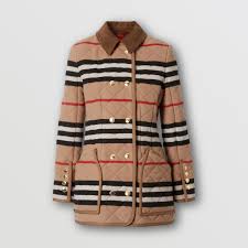 Facts about cashmere, camel and wool. Icon Stripe Diamond Quilted Wool Riding Jacket In Light Camel Women Burberry