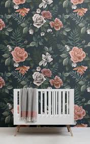 Pin By Muralswallpaper On Baby In 2020 Pink Floral Wallpaper Mural Wallpaper Watercolor Mural