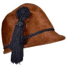 1960 S Rare Ysl Yves Saint Laurent Vintage Faux Fur Cloche Hat With Tassels Ysl Vintage Hat Designs Cloche Hat