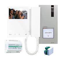 Chevron_right kit videocitofono comelit 8461m monofamiliare 2 fili. Kit Videocitofono Monofamiliare Comelit 2 Fili Mini E Quadra 8461m