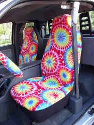 1 Set Of That S Is The Tie Dye Color Print Car Seat Covers And Steering Wheel Cover Custom Made Seat Covers Cool Car Accessories Diy Seat Covers