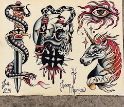 Knife To Go Through Helmet Skull Old School Tattoo Designs Traditional Tattoo Old School Traditional Tattoo Art