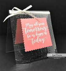 The design focus is a large circle or oval. You Can Do What How To Emboss On Acetate Sheets Lisa S Stamp Studio