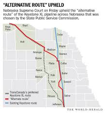 The keystone xl is a proposed pipeline extending nearly 2,000 kilometres from hardisty, alberta to steele city, nebraska. Nebraska Supreme Court Upholds Route Of Controversial Keystone Xl Pipeline State And Regional News Omaha Com