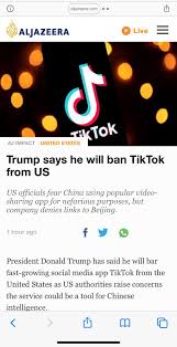 Jameswhite On Twitter Tiktok Is Gonna Be Banned One Year Ago Someone Asked Me To Open A Tiktok Account I Said It May Shut Down One Day Like Vine He Didn T Agree Now