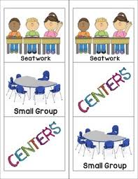 Small Group And Center Rotation Chart
