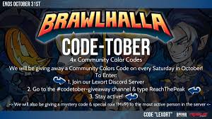 Brawlhalla mod apk unlock all characters. Lexort Gaming Ø¹ÙÙ ØªÙÙØªØ± October Nope Code Tober We Re Giving Away 4x Brawlhalla Community Color Codes On Our Discord Server Reachthepeak Read The Rules Below Join Here Https T Co W8o4prbnhy Https T Co Qr2d1vgch3