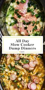 These All Day Slow Cooker Dinners Cook While You Re At Work Or School Slow Cooker Dinner Recipes Slow Cooker Dinner Crockpot Dinner