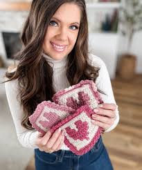 Fall in love with my new Heartstrings Mosaic Blanket and Coaster Pattern!  Say HEARTSTRINGS and I will send you the links! 💕