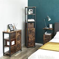 Search for bedroom cabinet pictures, lovepik.com offers 15869 all free stock images, which updates 100 free pictures daily to make your work professional and easy. Multipurpose In The Living Room Rustic Brown Lsc37bx Industrial Narrow Bathroom Cabinet With 3 Shelves And