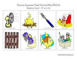 A set of printable wordwall cards depicting photos of common leaves; . Beginning Sound Letter F Word Wall Have Fun Teaching