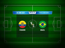 Matche brazil and ecuador at 00:30 gmt. Premium Vector Copa America Football Match Ecuador Vs Brazil