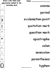 It is also used between hours and minutes in time, between certain elements in medical journal citations, chapter and verse in bible citations, and, in the us, for salutations in business lette. Punctuation Marks Enchantedlearning Com