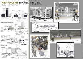 New Cbd Idea For Brisbane Qld By Debbie Turner Drawing 3 Of 4 Sections And Before Afters 30 Oct 2013 Conceptual Drawing Landscape Architect Conceptual