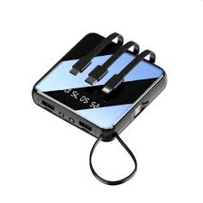 Shop through a wide selection of portable power banks at amazon.com. Mini Portable Power Bank With Built In Cable 10000mah Logo Printing