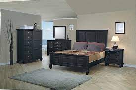 Not available for pickup and same day delivery. Deep Black Finished Cottage Style Queen Panel Bed With Raised Panel Headboard Coaster 201321