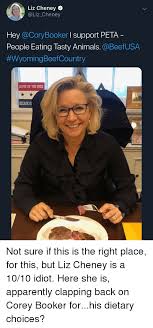 See actions taken by the people who manage and post content. Liz Cheney Hey I Support Peta People Eating Tasty Animals Wyomingbeercountry Home Of The Free Because Animals Meme On Me Me