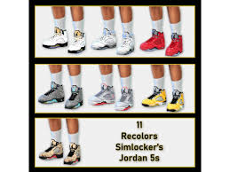 Air jordan retro og posters by sneaker bodega air. Recolors Simlocker Jordan 5s The Sims 4 Download Simsdomination