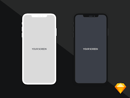 Iphone Xs Max Flat Mockup Iphone Free Mockup Mockup Free Download