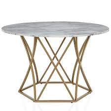 Buy white dining room furniture sets online. Cosmoliving Elle Round Dining Table In White Gold Bed Bath Beyond