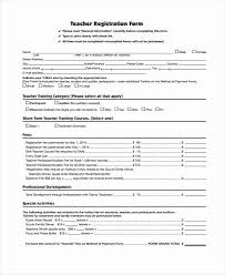 Teacher Application Forms Fresh 7 Teacher Registration Form Samples Free Sample Teacher Application Application Form Registration Form Sample