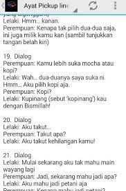 Koleksi ayat pickup lines paling tak boleh blah.dan terdapat juga ayat merapu yang lain. Ayat Pickup Line Malaysia For Android Apk Download