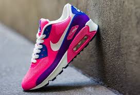 Nike Wmns Air Max 90 Hyperfuse Pink Flash Purple Hyper Blue Eu Kicks Sneaker Magazine Nike Sneakers Women Air Max 90 Hyperfuse Nike Air Max 2015